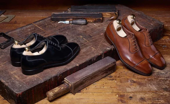 کفش رسمی آکسفورد مردانه قهوه ای و مشکی